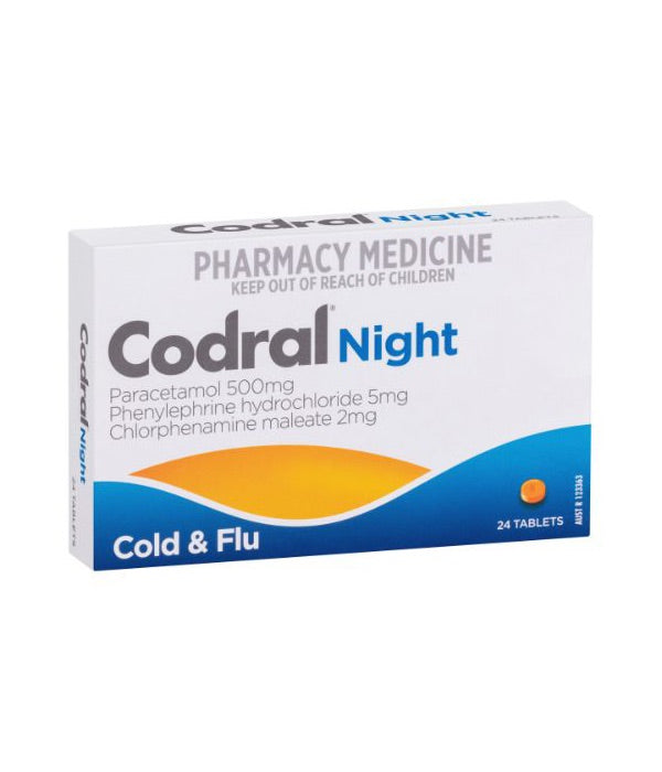 Codral Night Cold & Flu Tablets 24