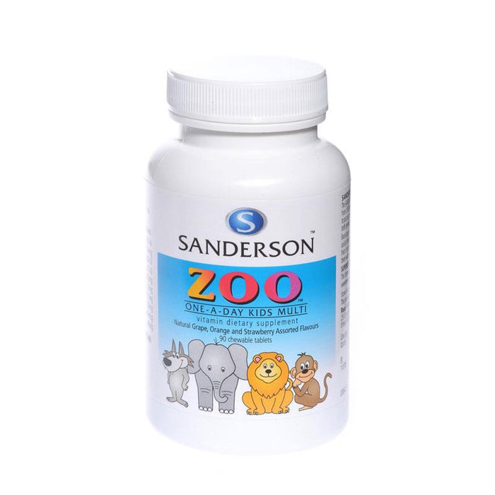 Sanderson Zoo Kids Multi Chewable Assorted Flavours Tablets 90