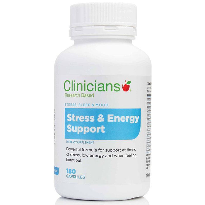 Clinicians Stress & Energy Support Vege Caps 180