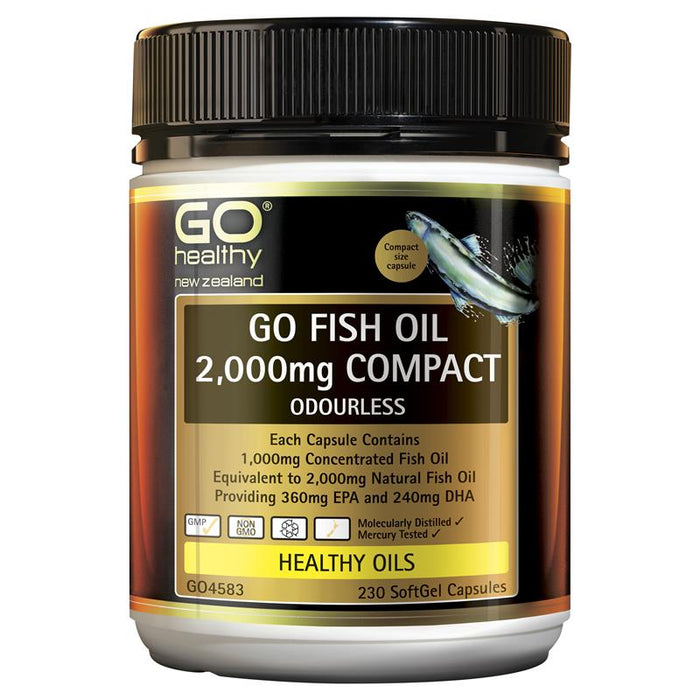 GO Healthy GO Fish Oil 2000mg Compact Capsules 230