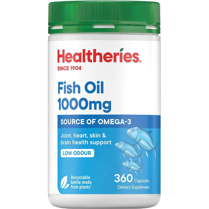 Healtheries Fish Oil 1000mg Capsules 360