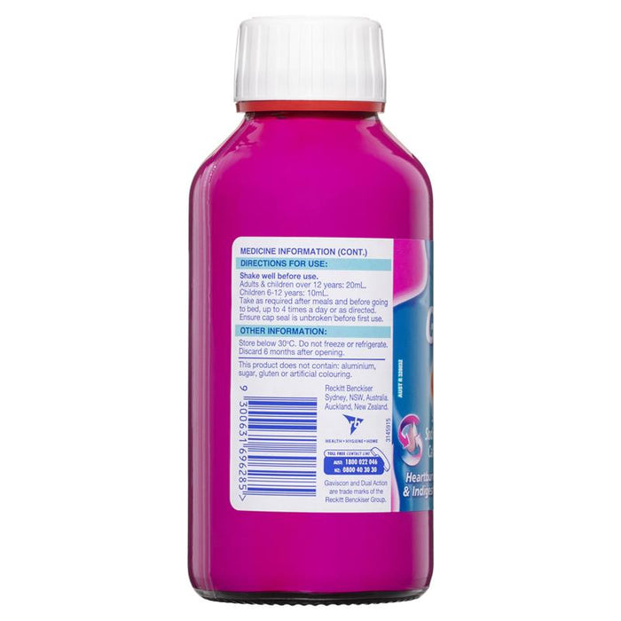 Gaviscon DUAL ACTION Liquid 300ml - Mixed Berry