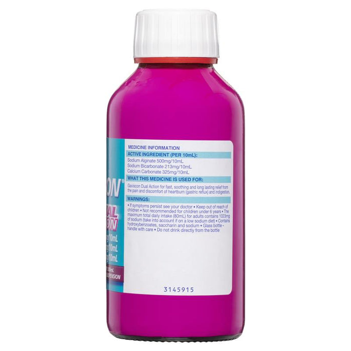 Gaviscon DUAL ACTION Liquid 300ml - Mixed Berry