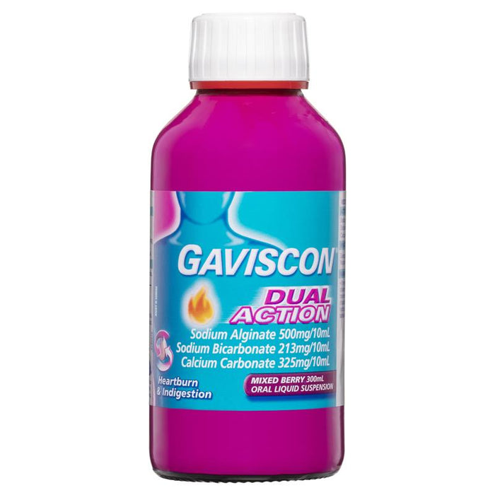 Gaviscon DUAL ACTION Liquid 300ml - Mixed Berry