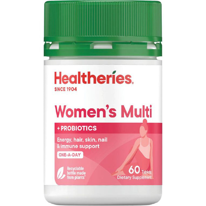 Healtheries Womens Multi + Probiotics One-a-Day Tablets 60