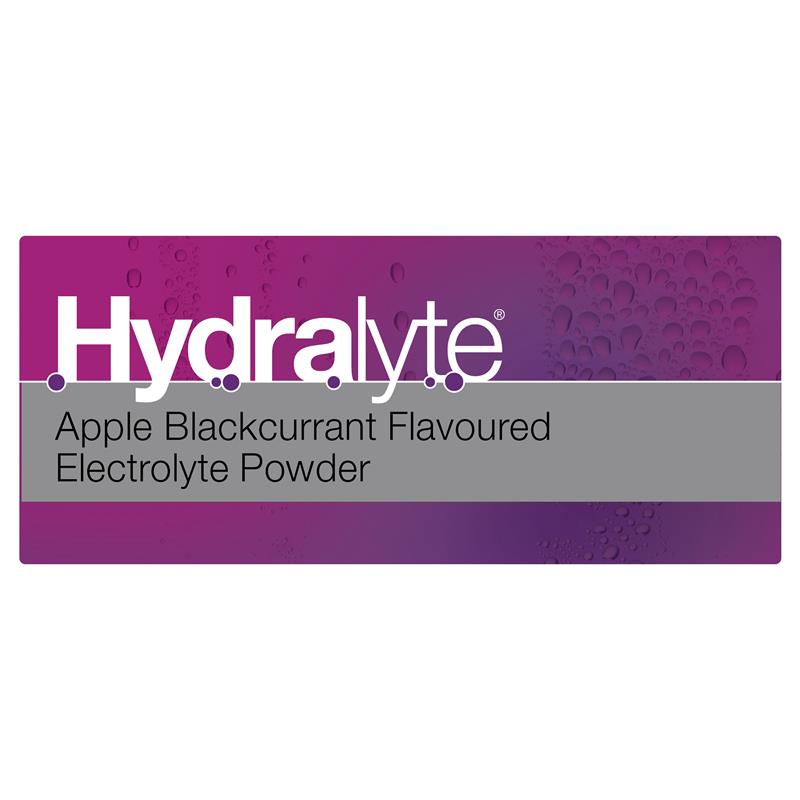 Hydralyte Electrolyte Apple Blackcurrant Sachets Value Pack 4.9g x 24