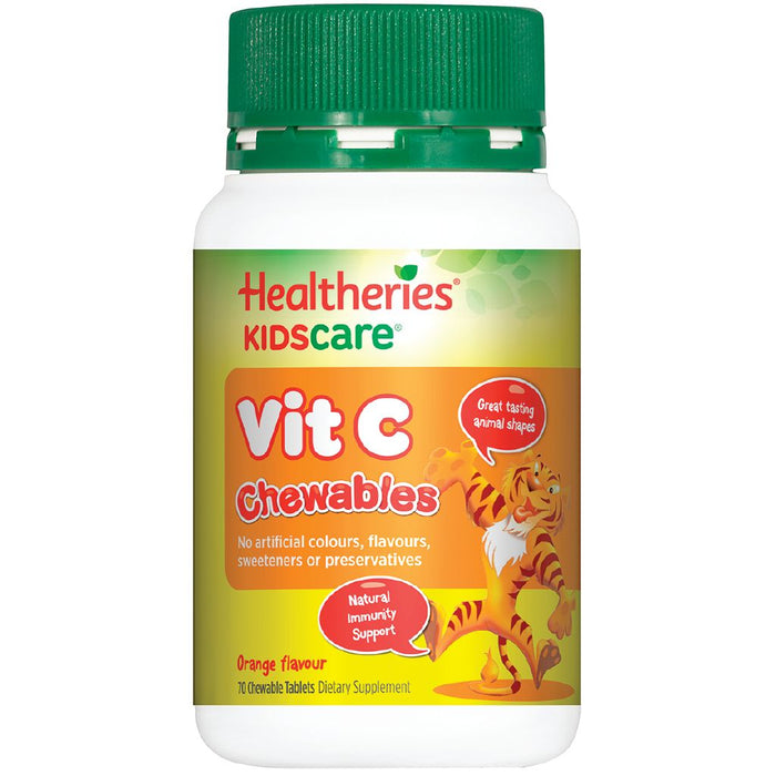 Healtheries Vit C Chewables for Kids Chewable Tablets 70 - Orange