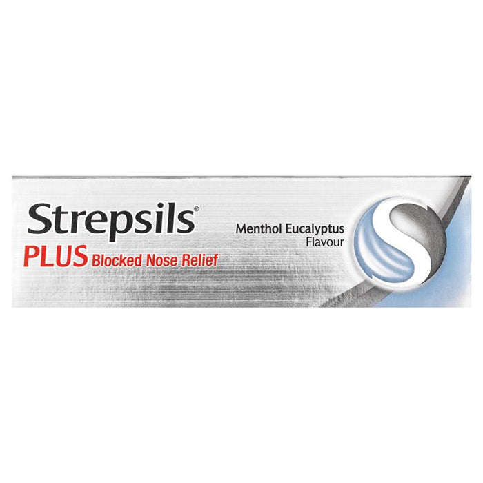 Strepsils Plus Blocked Nose Relief Lozenges 36 - Menthol Eucalyptus