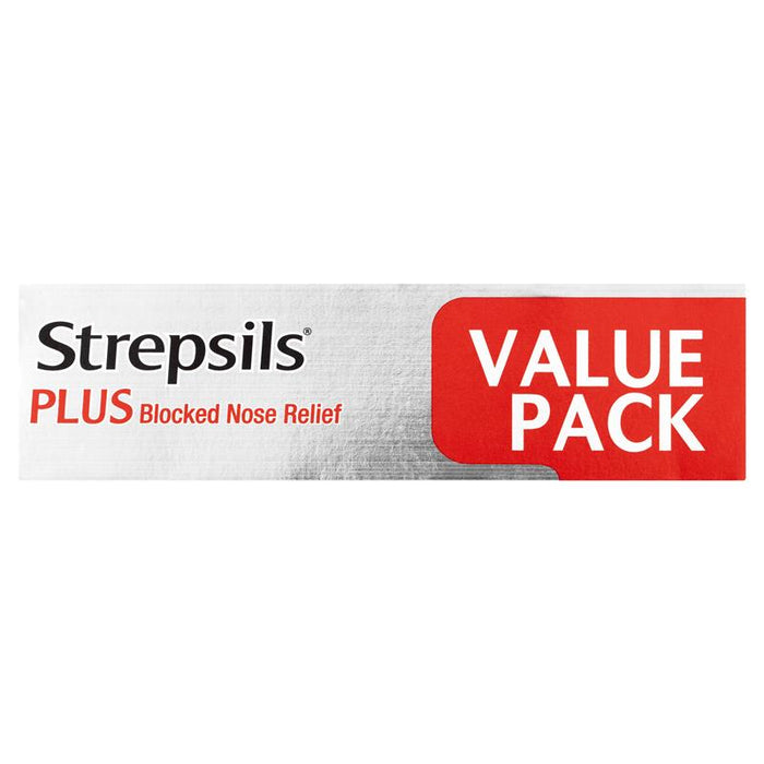 Strepsils Plus Blocked Nose Relief Lozenges 36 - Menthol Eucalyptus