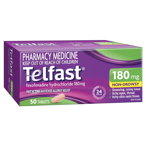 Telfast 180Mg 50 Tablets