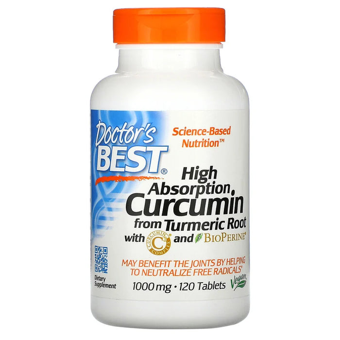 Doctors Best-High Absorption Curcumin from Turmeric Root 500mg Capsules 120