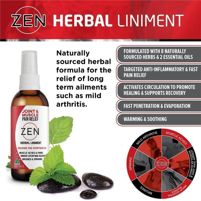 Zen Herbal Liniment Joint & Muscle Pain Relief 50ml