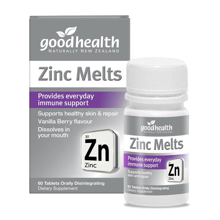 GHP Zinc Melts Disint. 60tabs