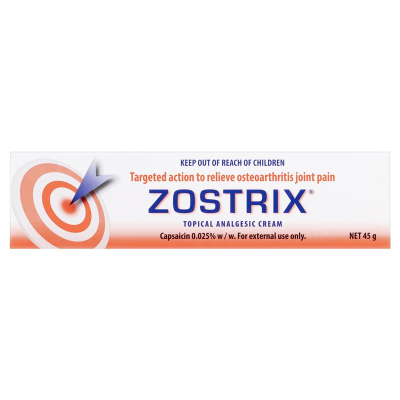 Zostrix 0.025% Topical Analgesic Cream 45g