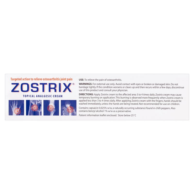 Zostrix 0.025% Topical Analgesic Cream 45g