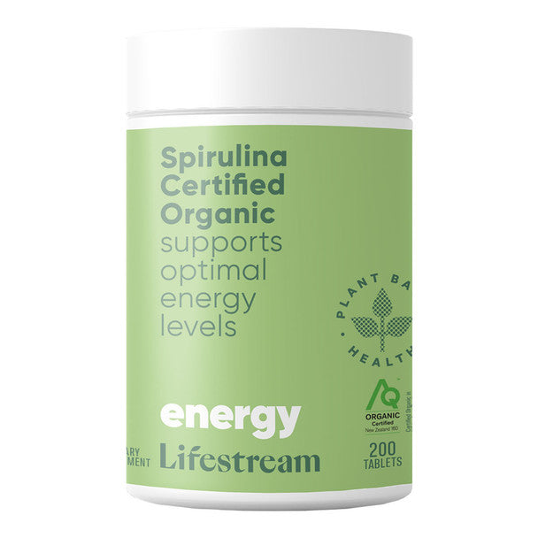 Lifestream Spirulina Certified Organic Tablets 200