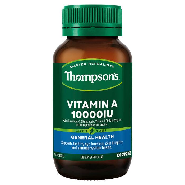 Thompsons Vitamin A 10,000IU Capsules 150