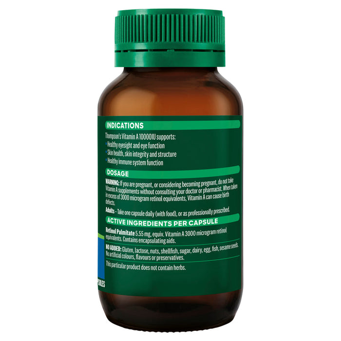 Thompsons Vitamin A 10,000IU Capsules 150