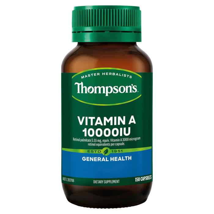 Thompsons Vitamin A 10,000IU Capsules 150