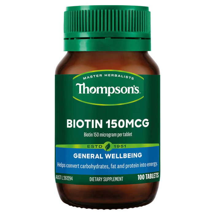 Thompsons Biotin 150mcg Tablets 100