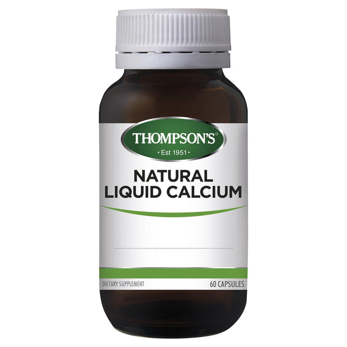 Thompsons Natural Liquid Calcium Capsules 60