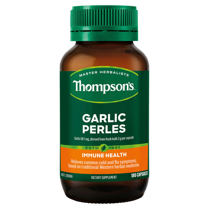 Thompsons Garlic Perles Capsules 180