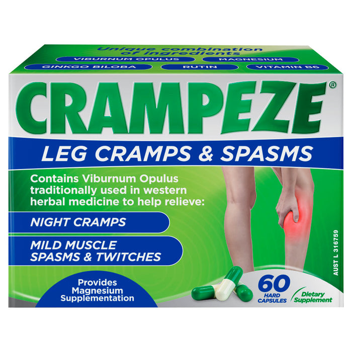 CRAMPEZE Leg Cramps & Spasms Night Capsules 60