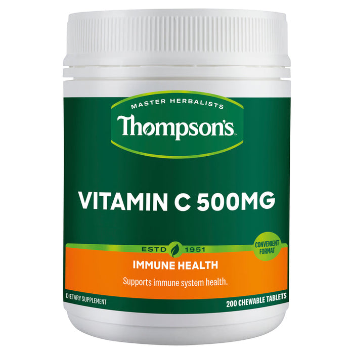 Thompsons Vitamin C 500mg Chewable Tablets 200