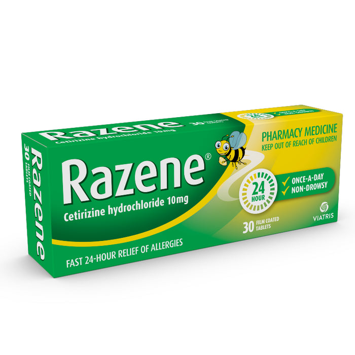 Razene 10mg Antihistamine Tablets 30