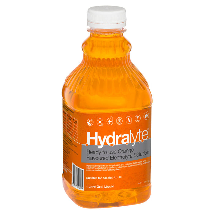 Hydralyte RTU Electrolyte Solution Orange 1 Litre