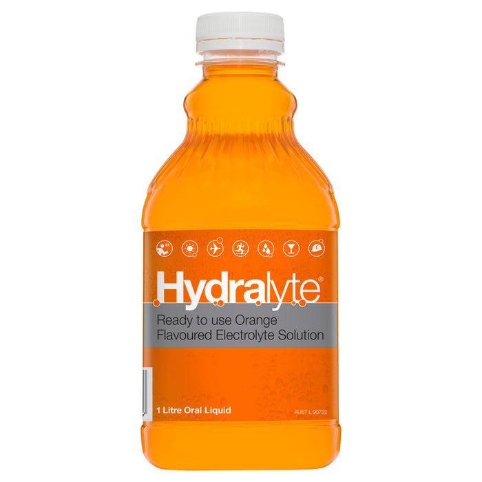 Hydralyte RTU Electrolyte Solution Orange 1 Litre