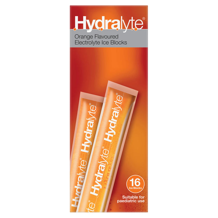 Hydralyte Ice Blocks Orange 16pk