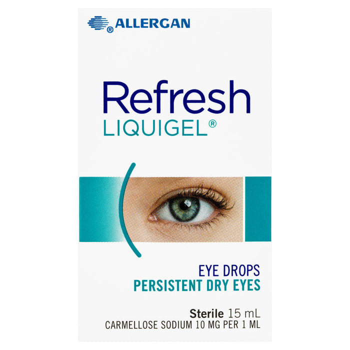 Refresh Liquigel Eye Drops 15 mL for persistent dry eyes.