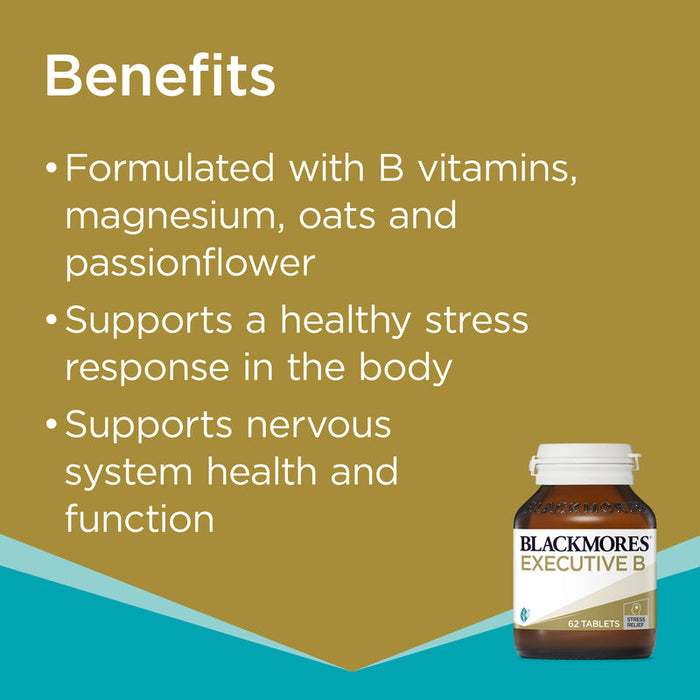 Blackmores Executive B Stress Formula Tablets 62