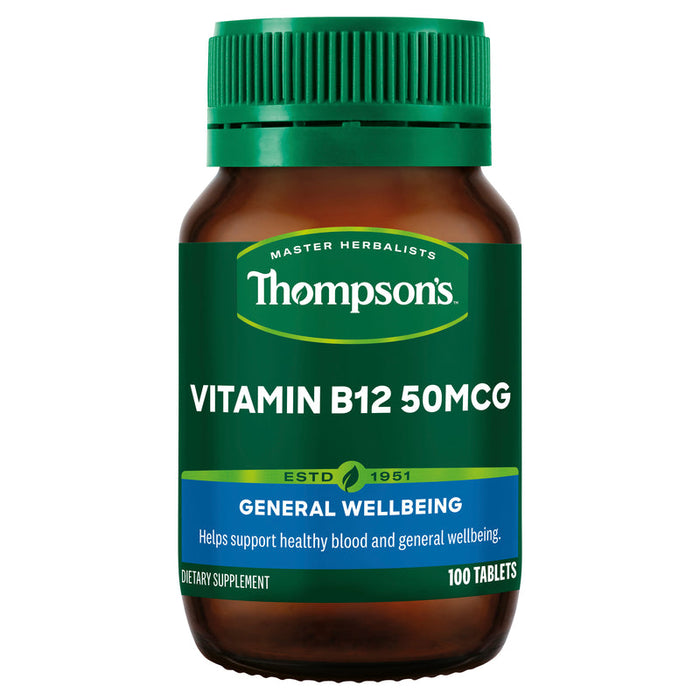 Thompsons Vitamin B12 50mcg Tablets 100