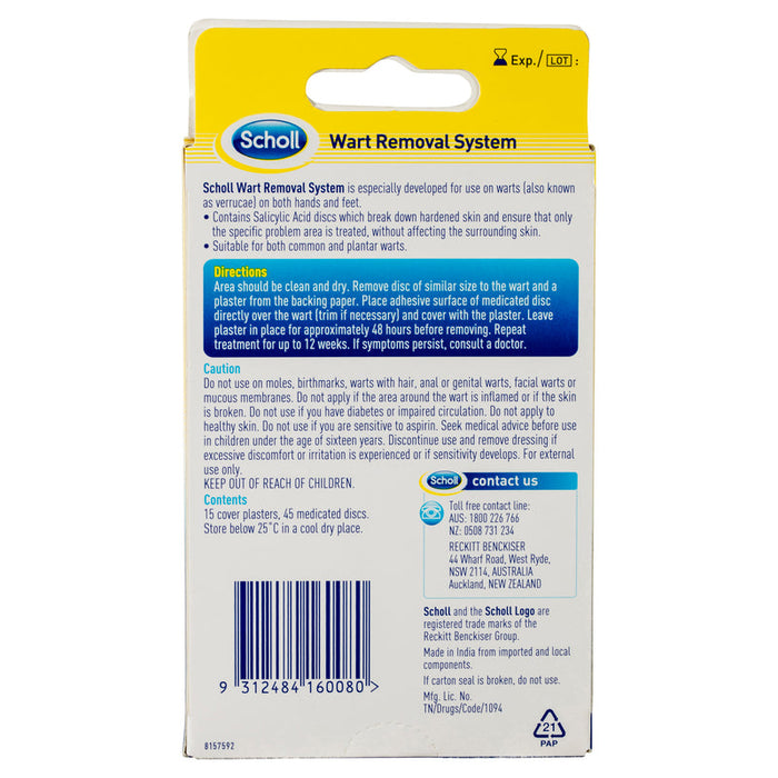 Scholl WART REMOVAL SYSTEM WASHPRF