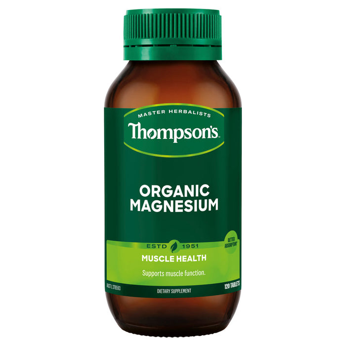 Thompsons Organic Magnesium Tablets 120