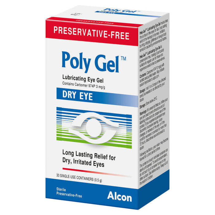 Poly Gel Lubricating Eye Gel SINGLE USE - Box of 30