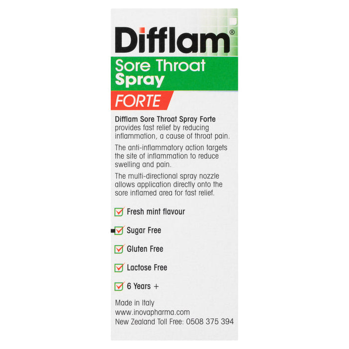 Difflam Sore Throat Spray Anti-Inflammatory FORTE 15ml - Mint Flavour