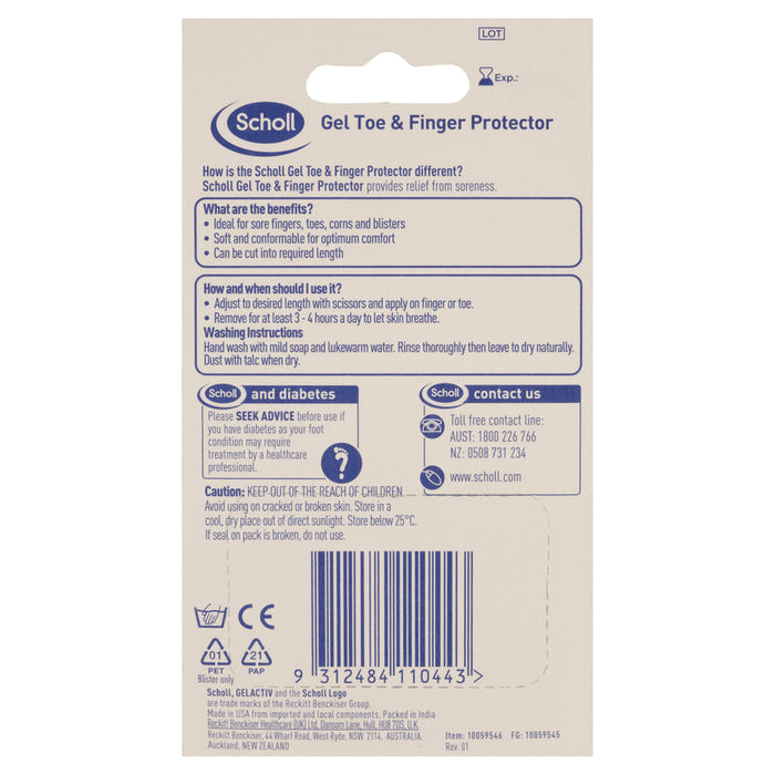 Scholl Toe & Finger Gel Protector