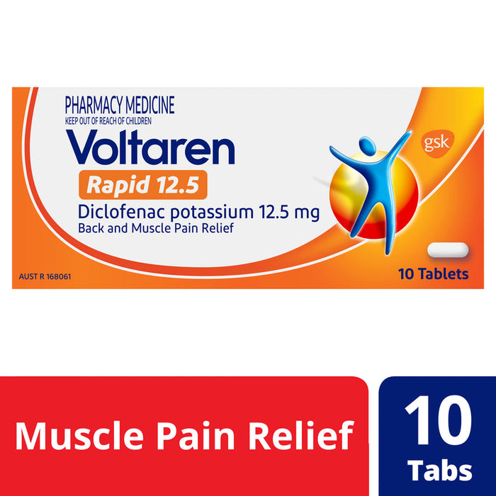 Voltaren Rapid 12.5mg Tablets 10