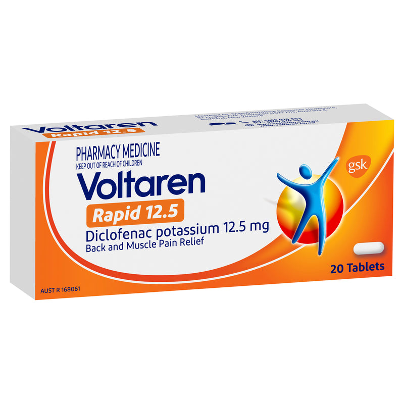 Voltaren Rapid 12.5mg Tablets 20