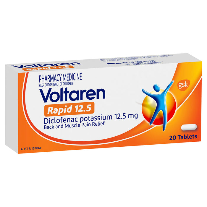 Voltaren Rapid 12.5mg Tablets 20