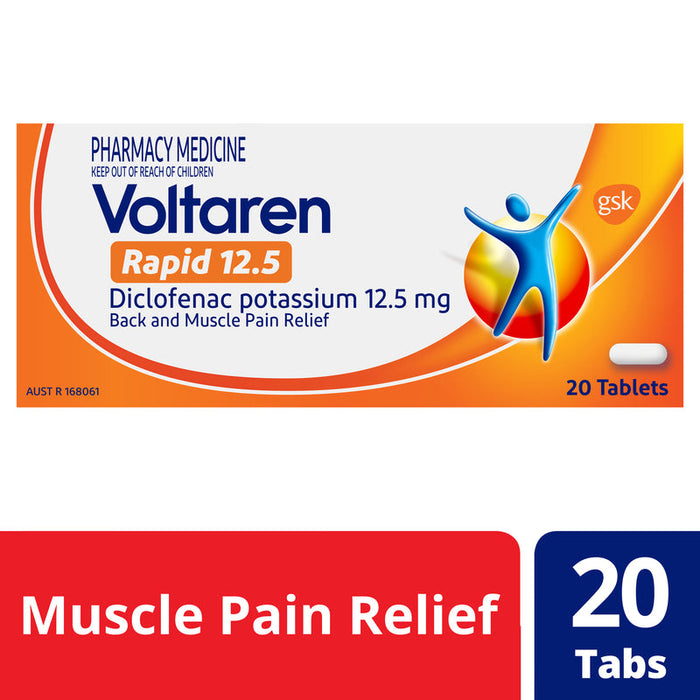 Voltaren Rapid 12.5mg Tablets 20