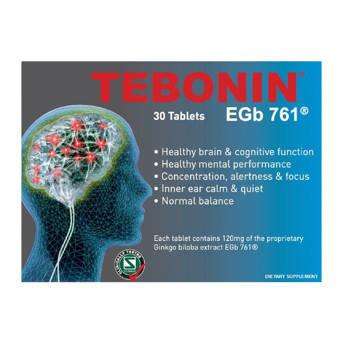 Tebonin Ginkgo Biloba Brain Health Tablets 30