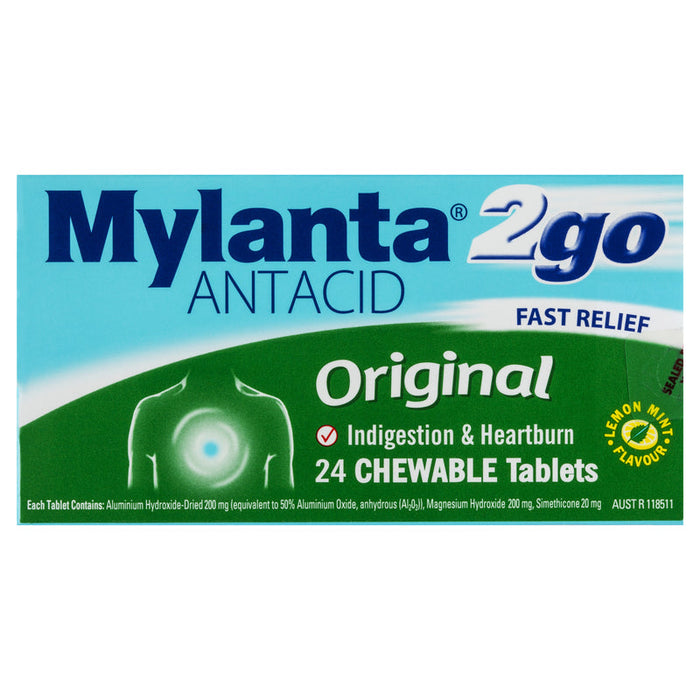 Mylanta 2Go Original Tablets 24