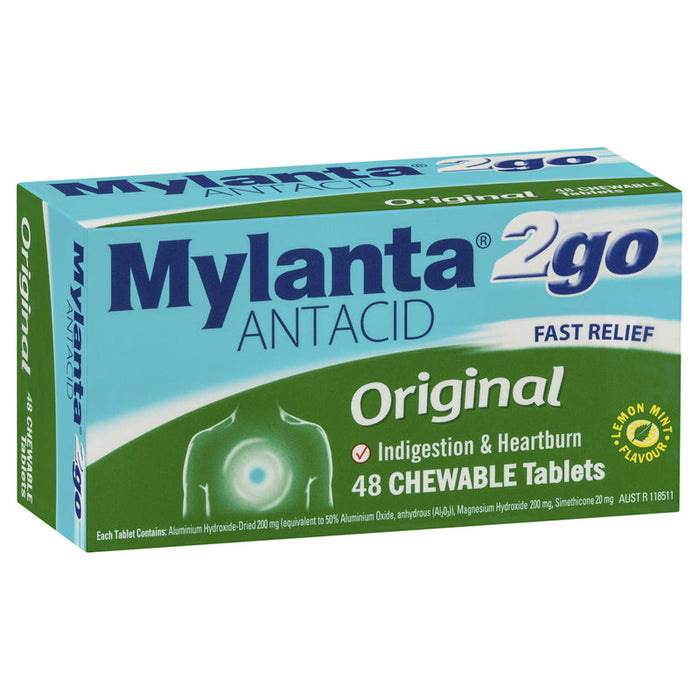 Mylanta 2Go Original Tablets 48