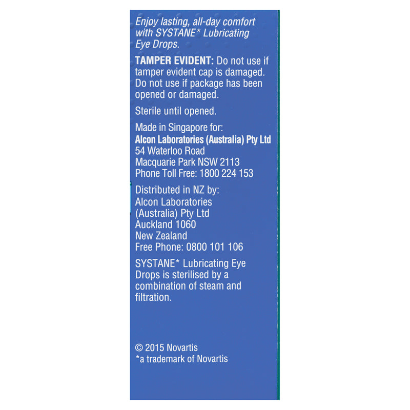 Systane Original Lubricating Eye Drops 15mL for Dry Eyes