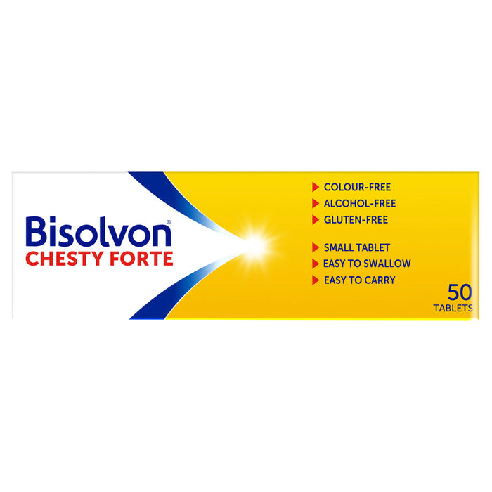 BISOLVON Chesty Forte 8mg ,50 Tabs