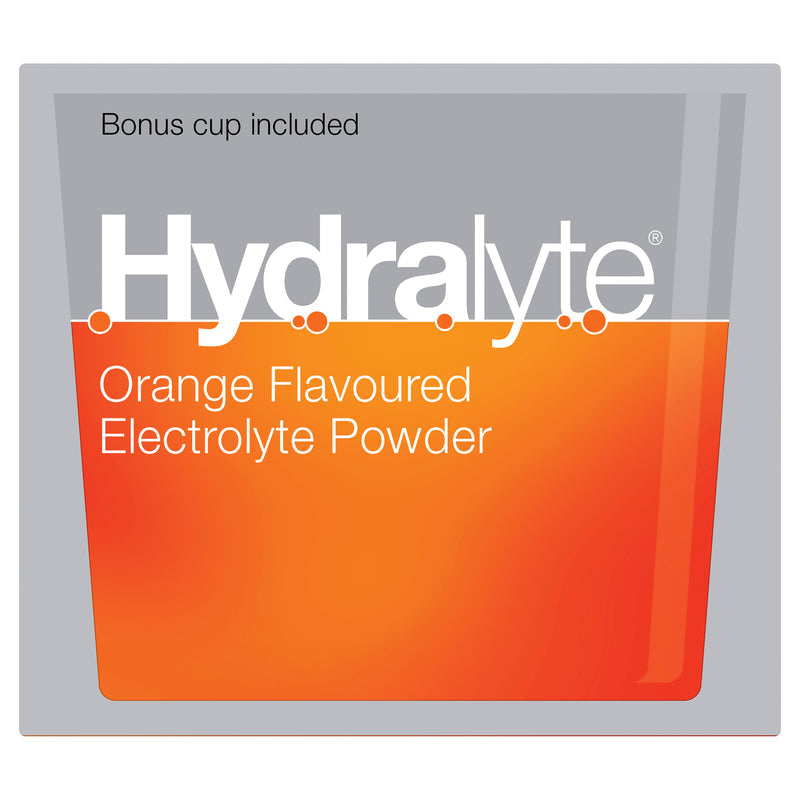 Hydralyte Electrolyte Powder Orange Sachets 10 x 5g